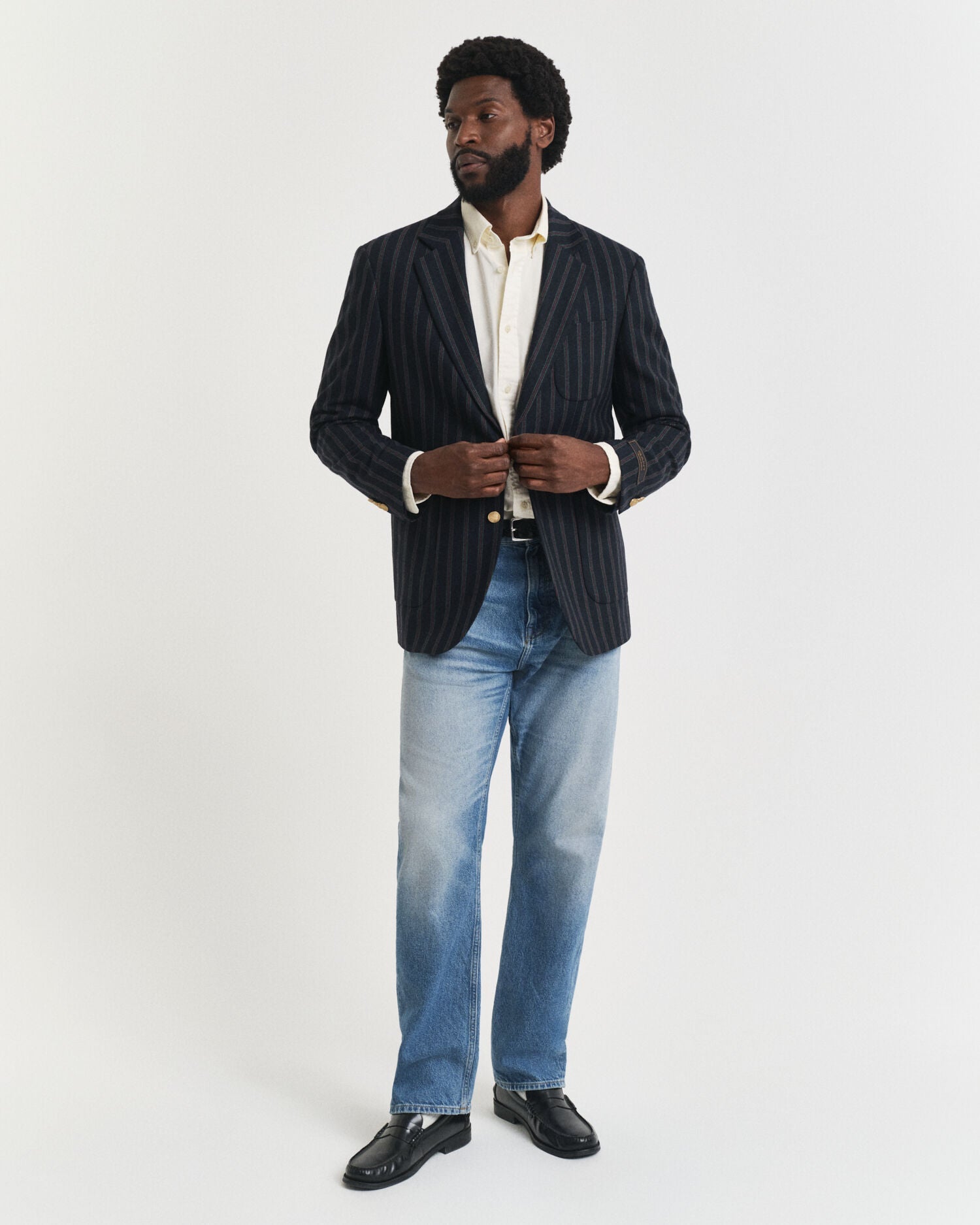 Striped Flannel Club Blazer