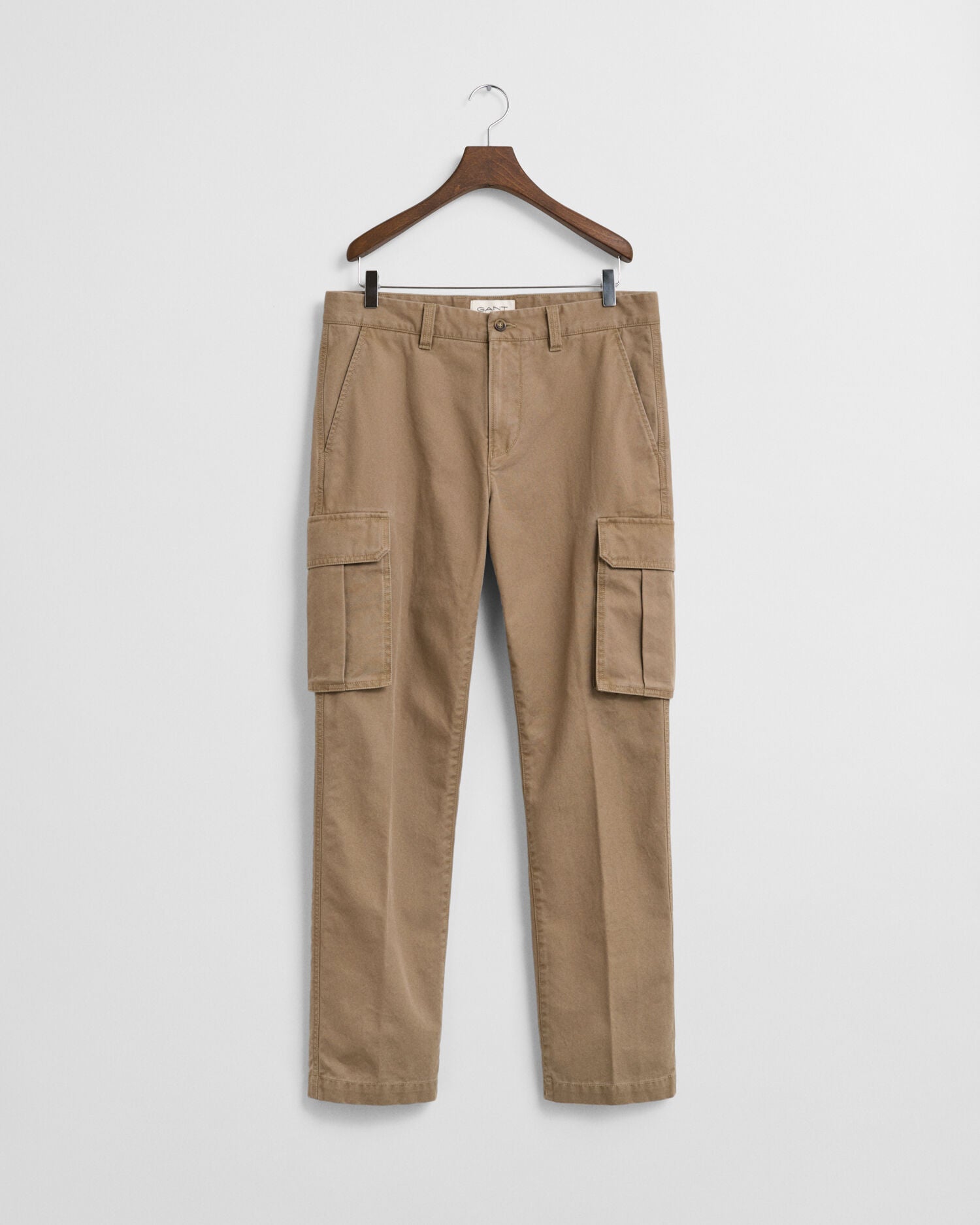 Regular Fit Cotton Twill Cargo Pants