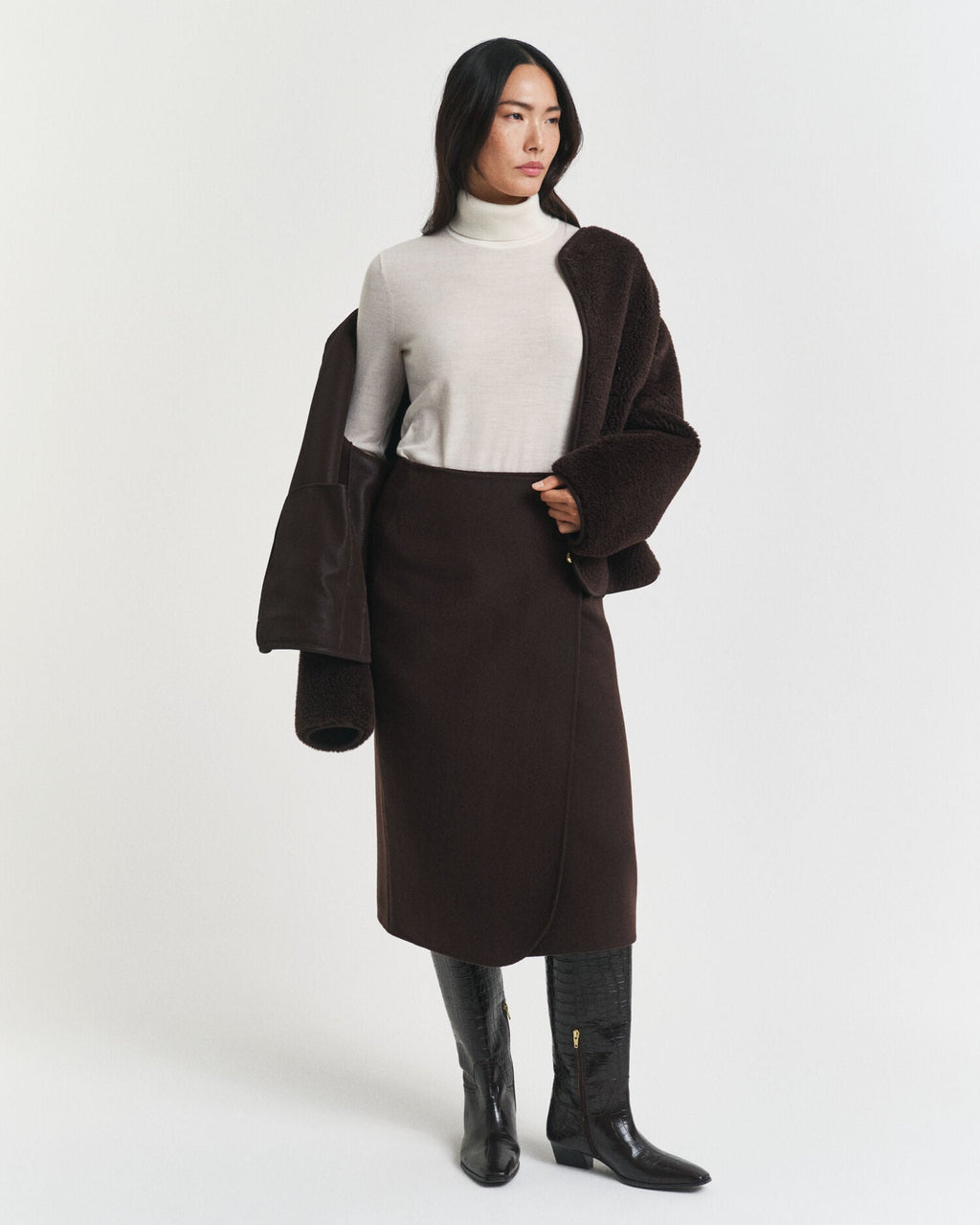 Extra Fine Merino Wool Turtleneck Sweater