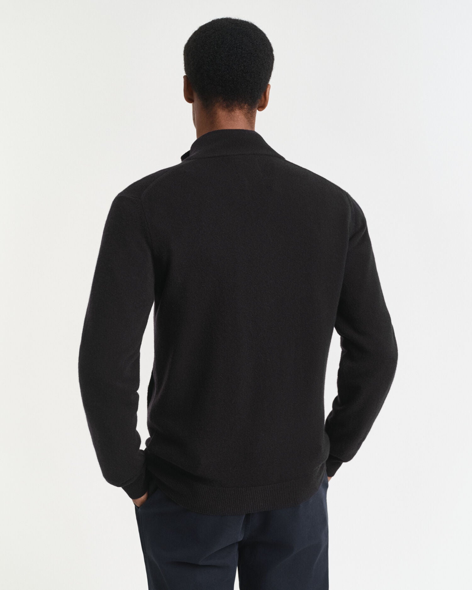 Superfine Lambswool Zip Cardigan