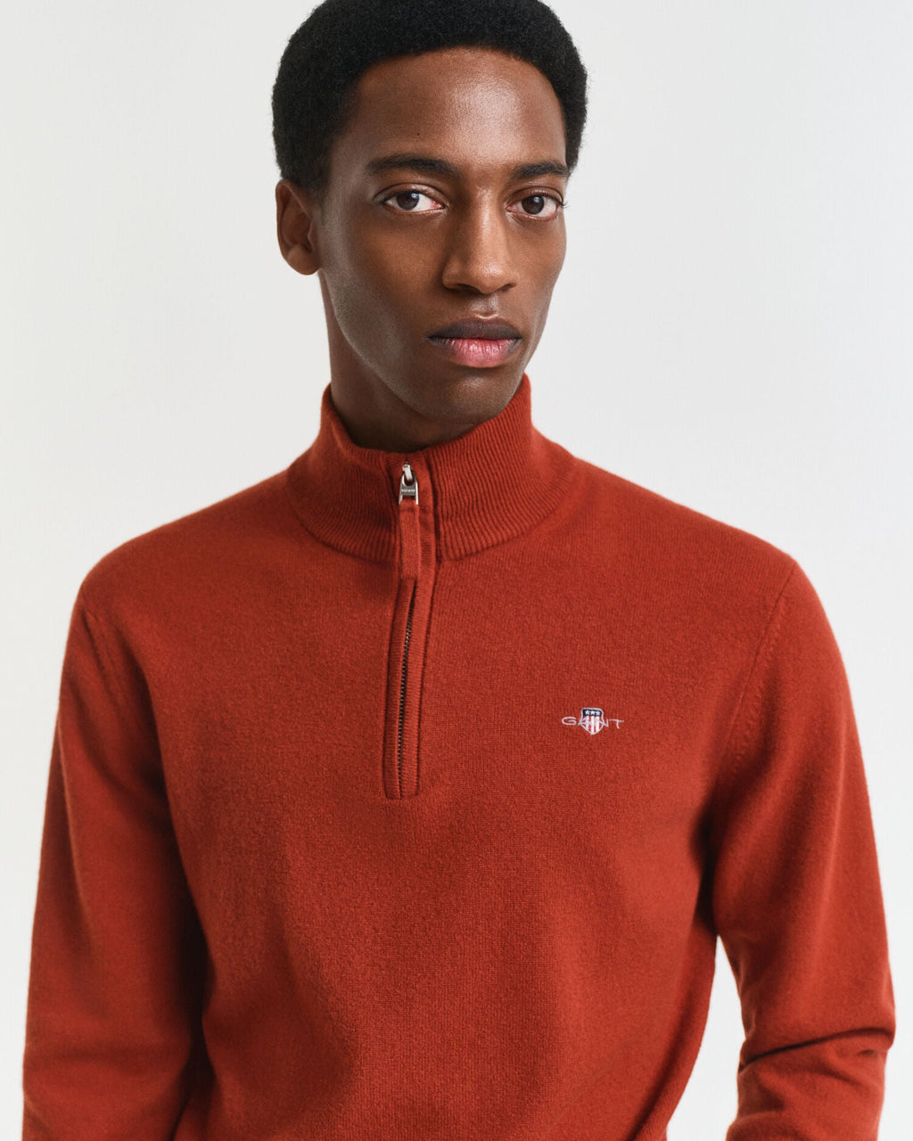 Superfine Lambswool Half-Zip Sweater