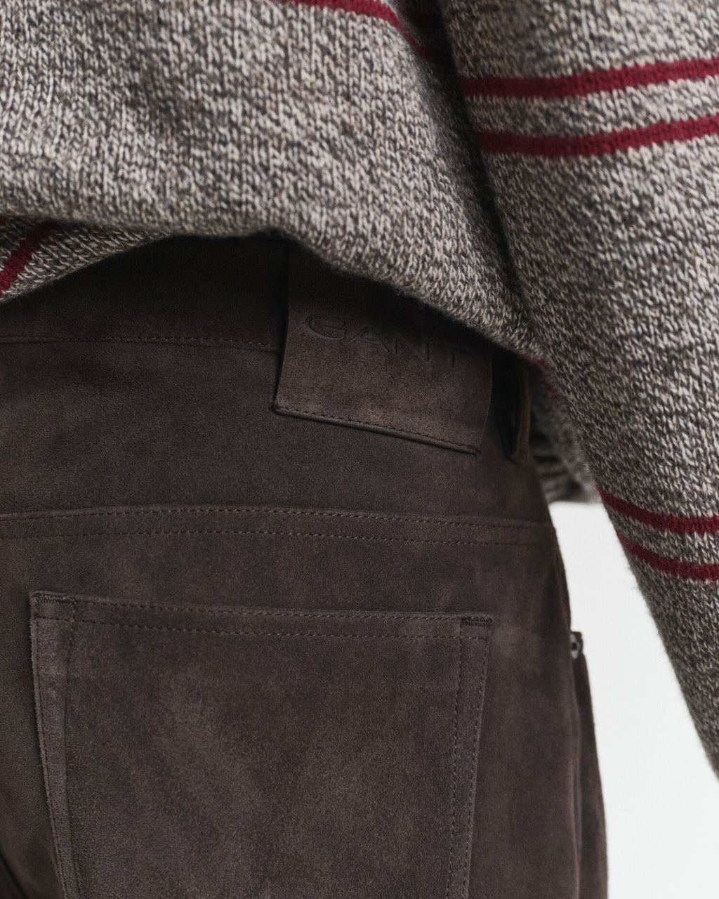 Suede Straight Fit Jeans