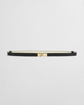 Turn-Lock Buckle Croc Effect Belt