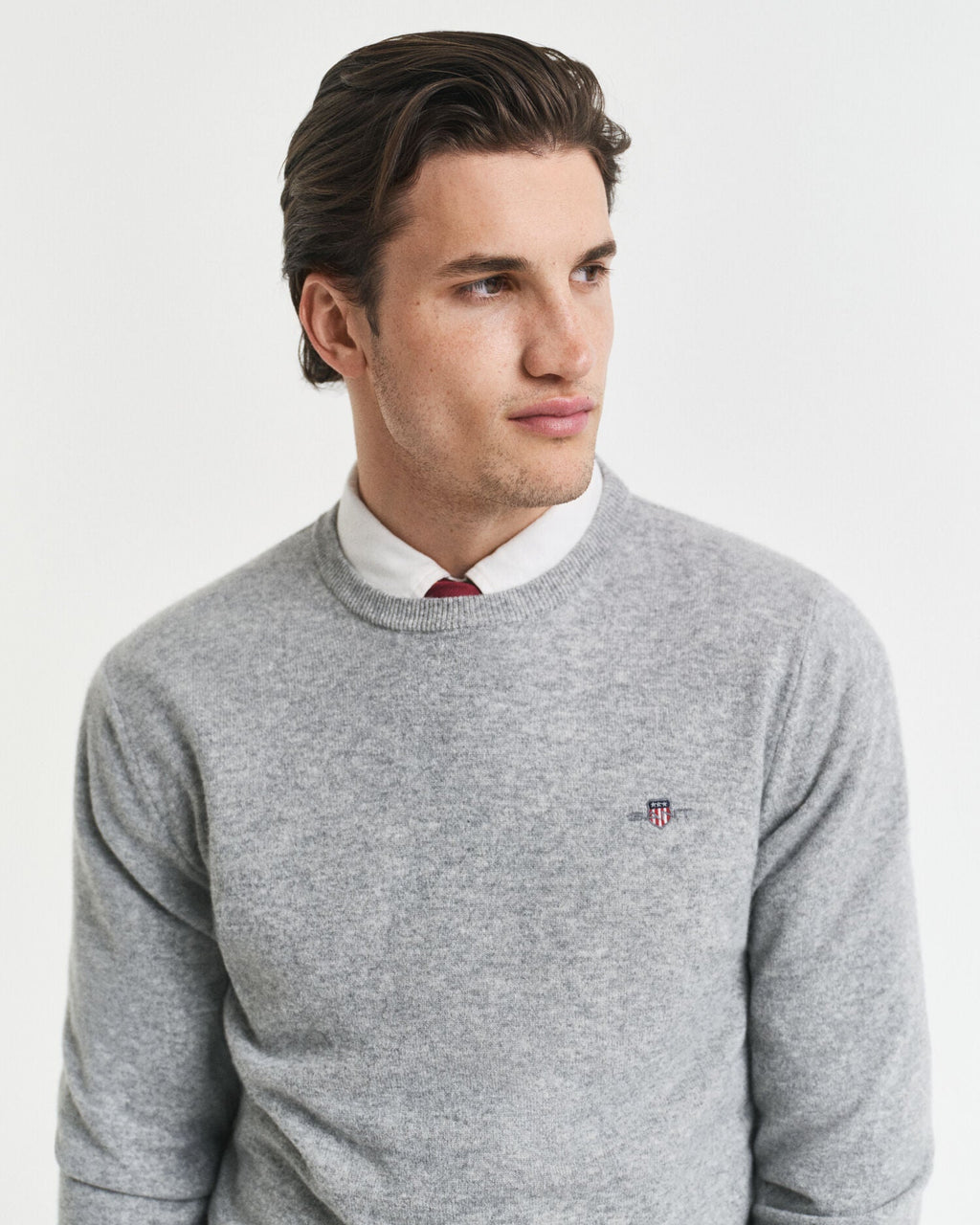Superfine Lambswool Crew Neck Sweater