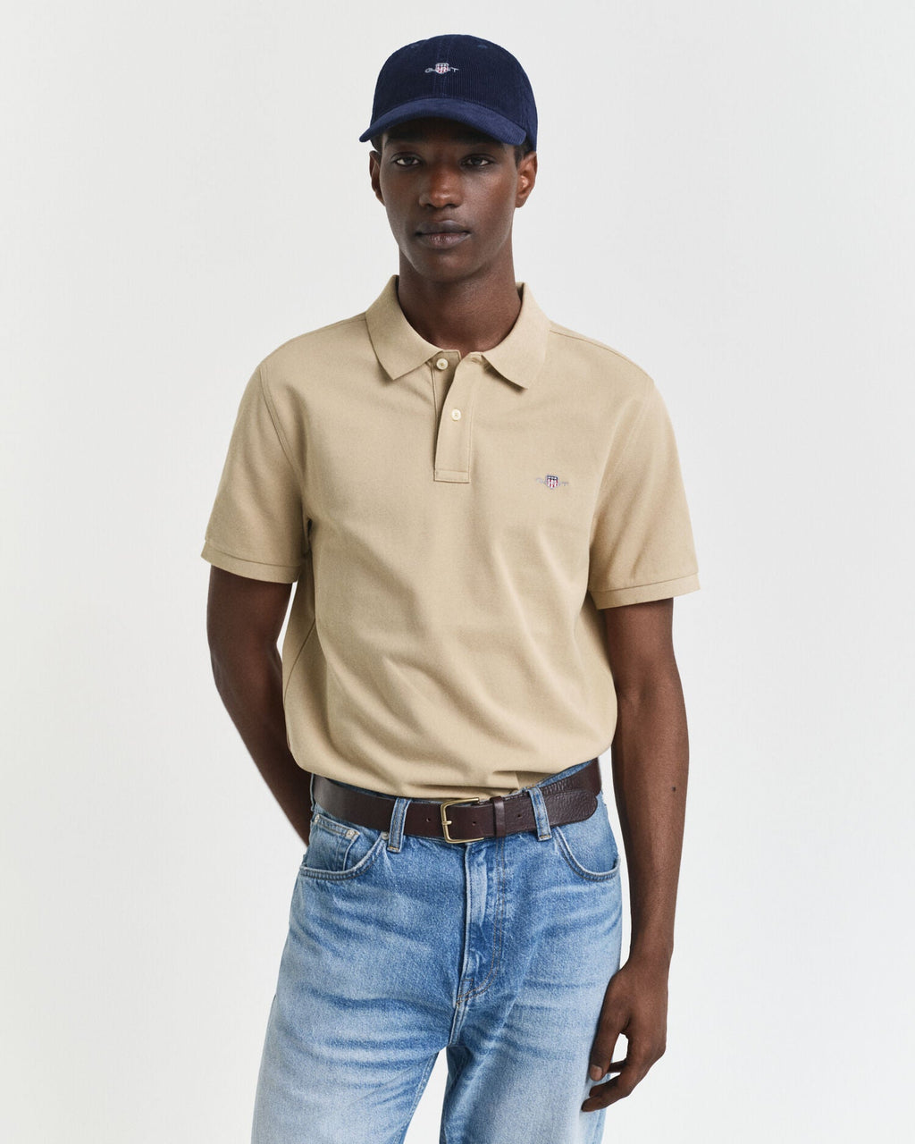 Regular Fit Shield Pique Polo Shirt