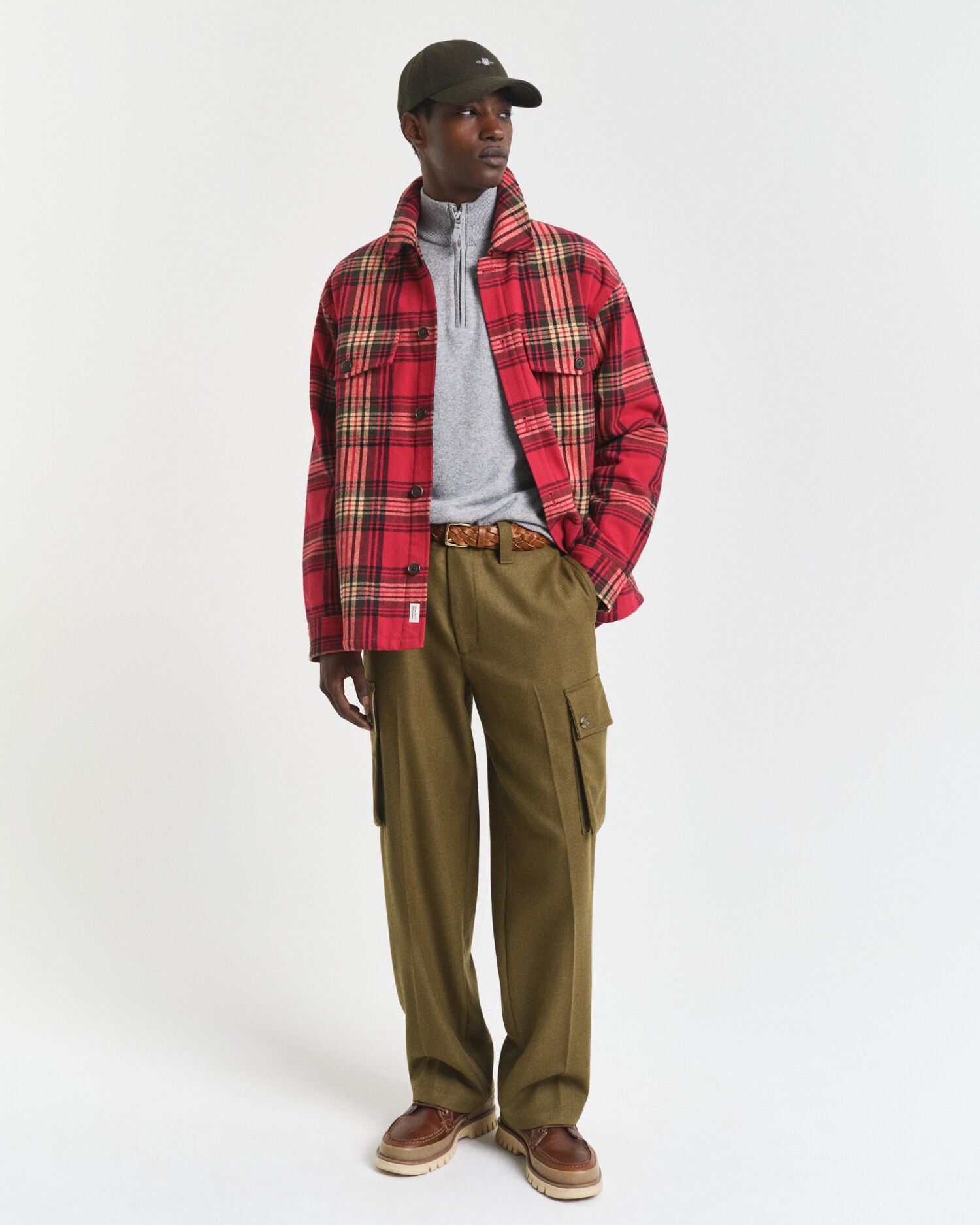 Superfine Lambswool Half-Zip Sweater