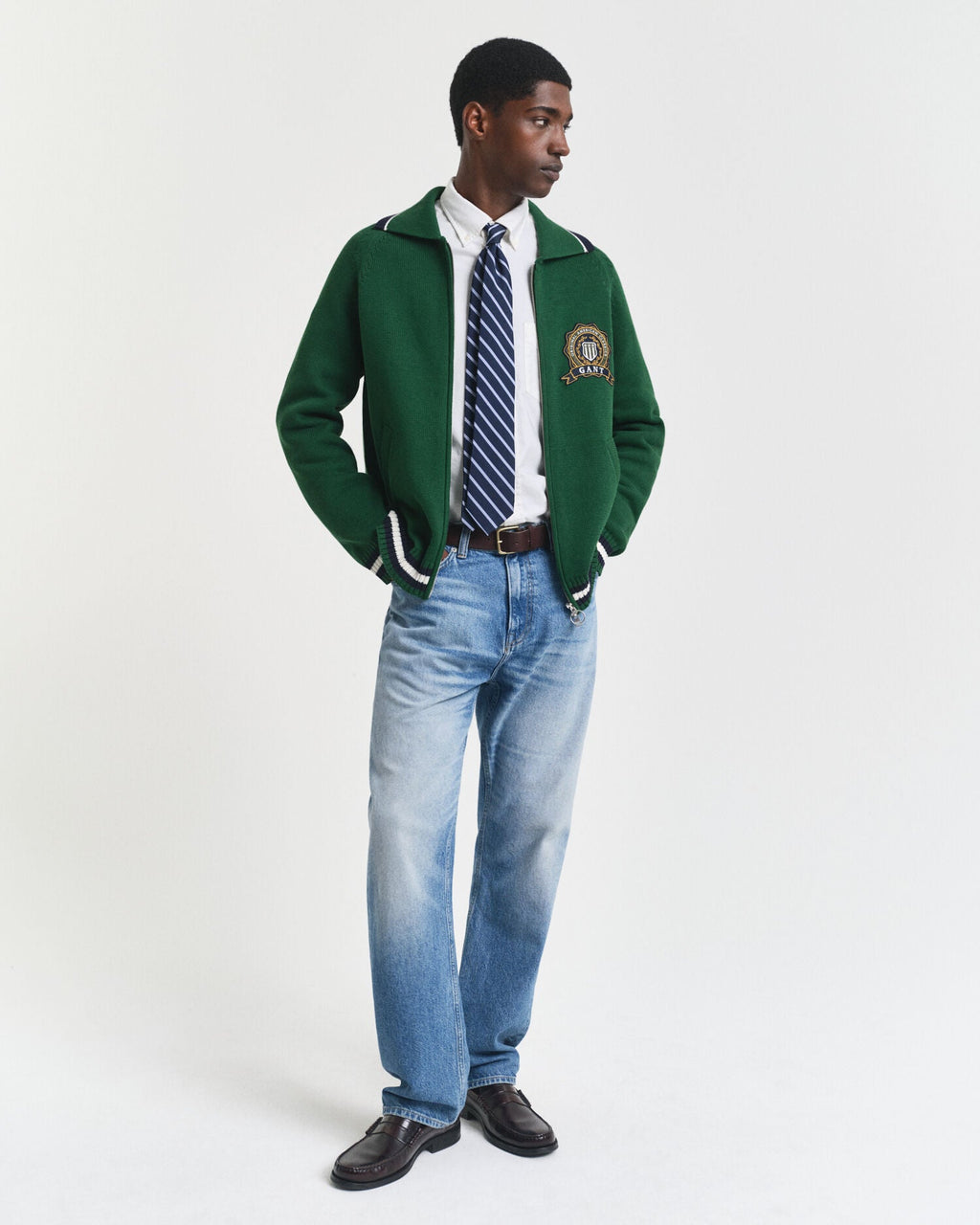1949 Graphic Zipped Cardigan