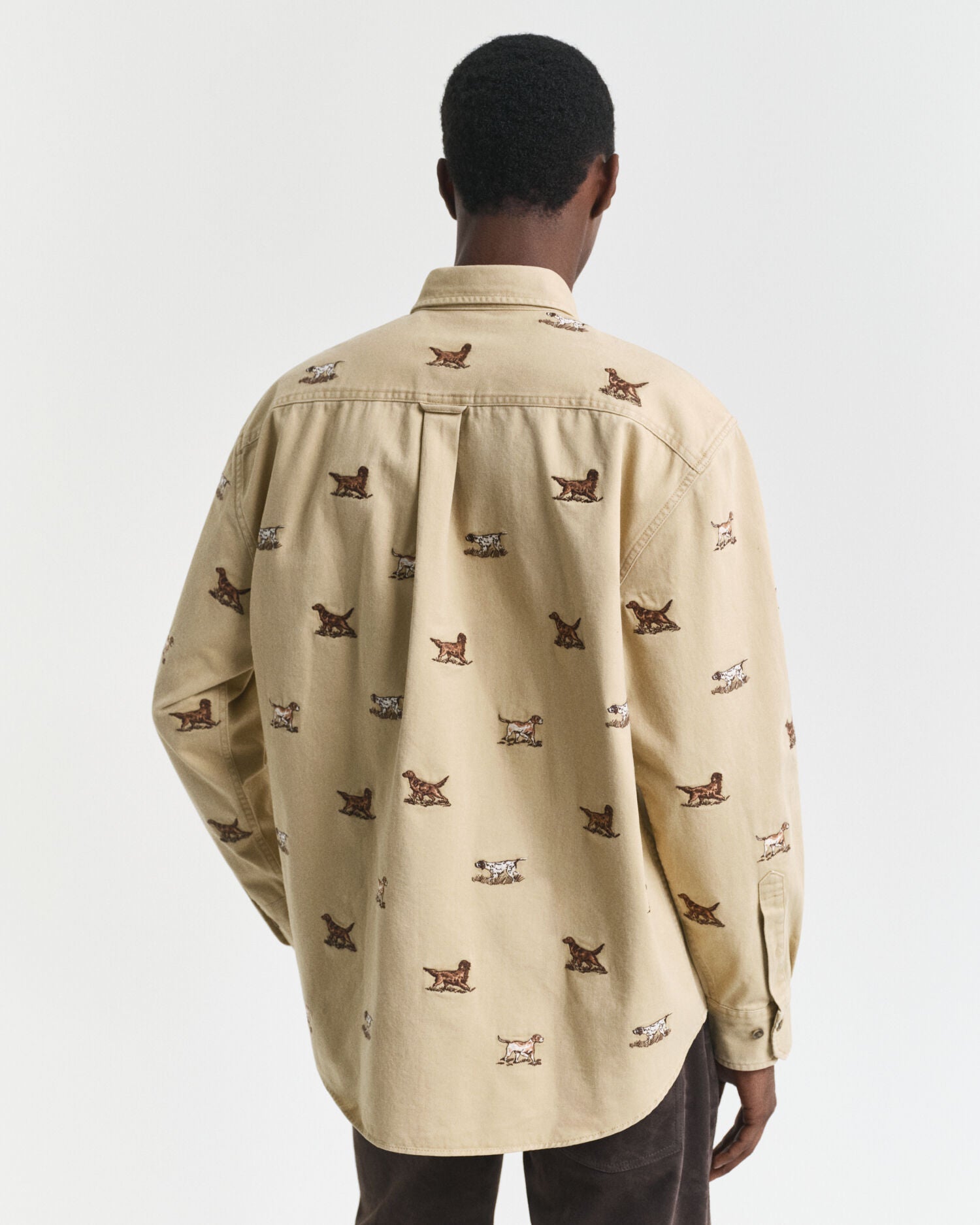 Relaxed Fit Embroidered Twill Shirt