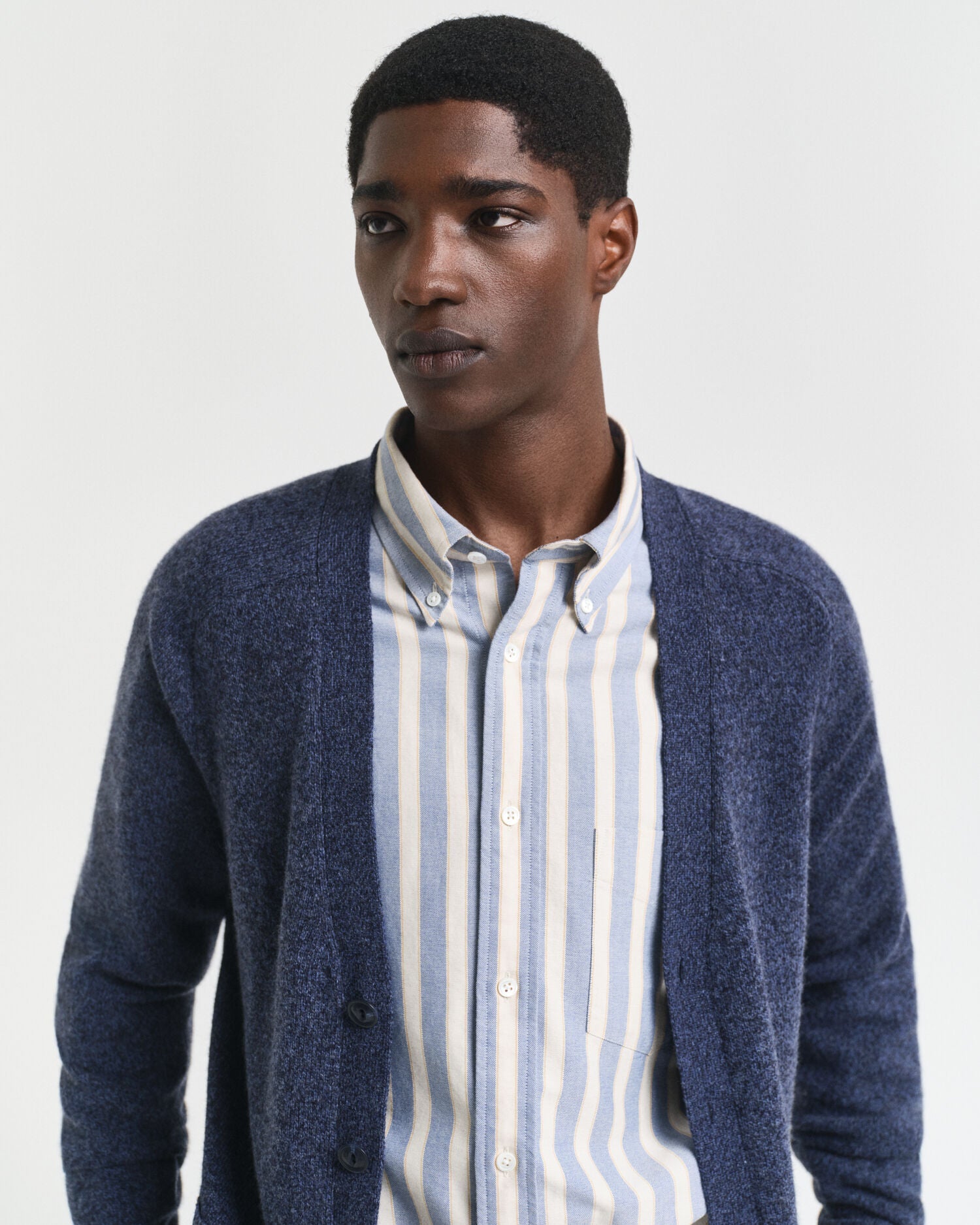 Wool Blend MoulineCardigan