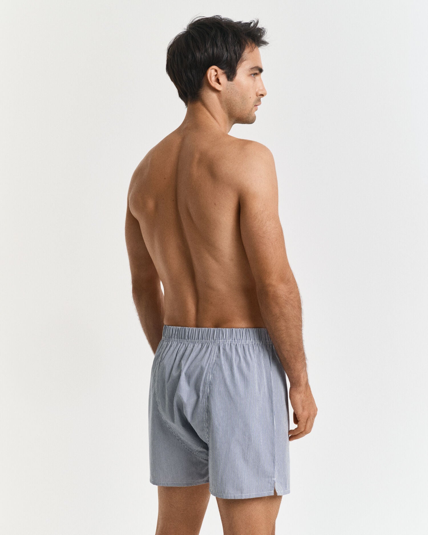 2-Pack Stripe & Solid Boxer Shorts