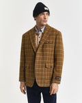 Relaxed Fit Checked Tweed Blazer