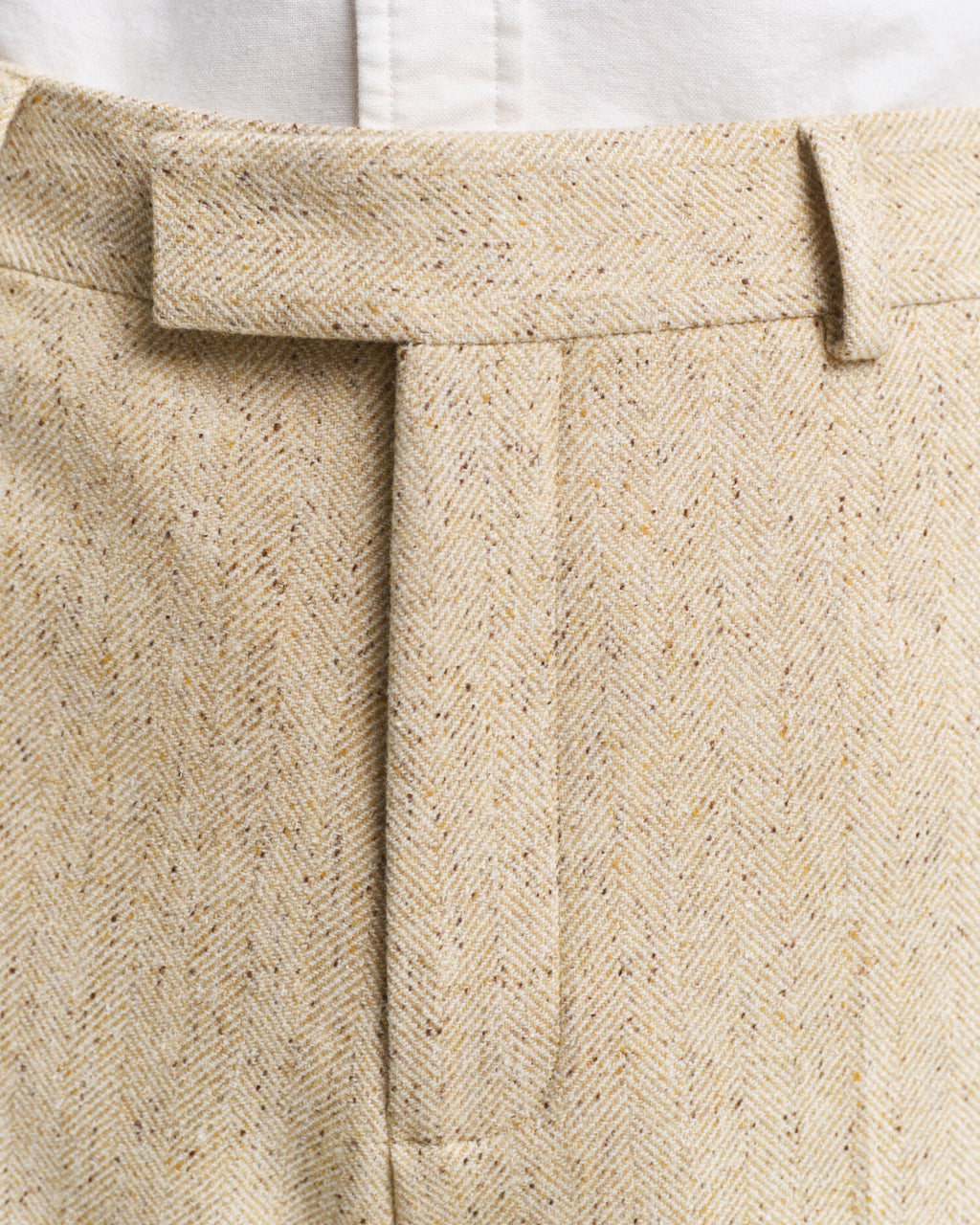 Relaxed Fit Nepps Herringbone Suit Pants