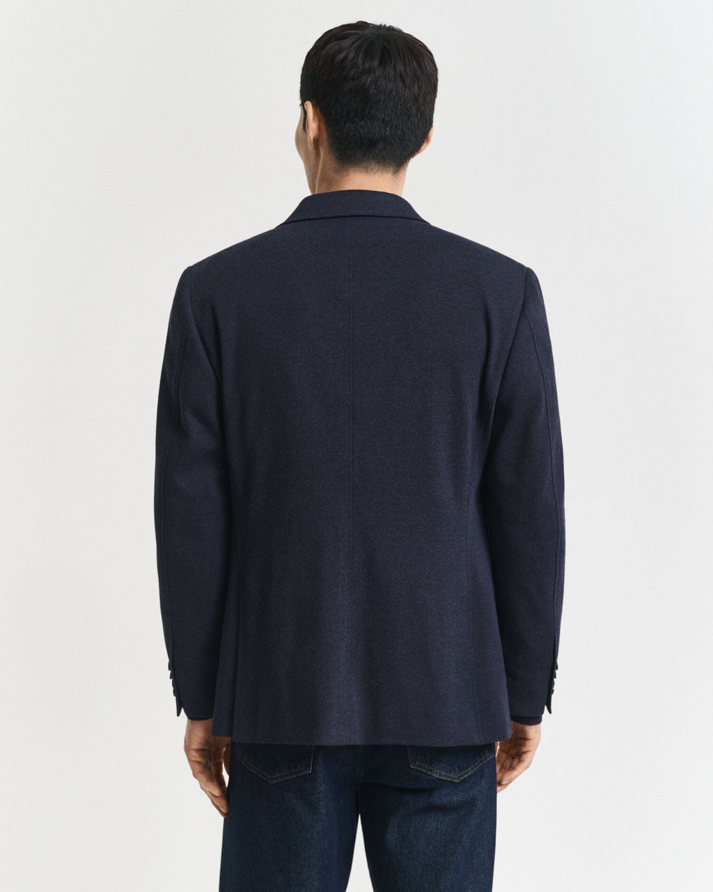 Slim Fit Two-Toned Jersey Pique Blazer