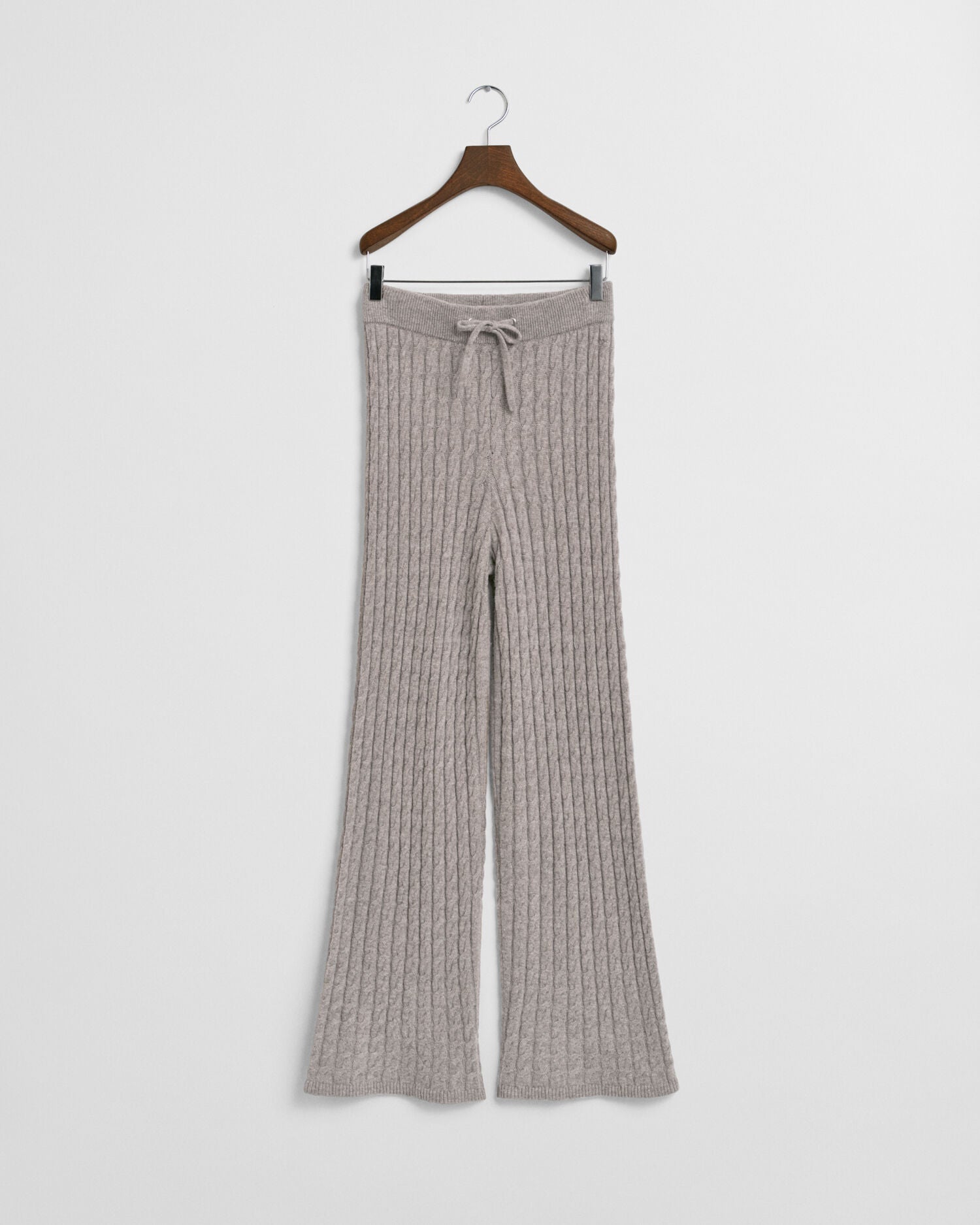 Cable Knit Wool Pants
